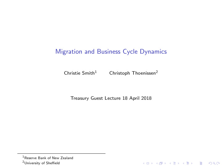 migration and business cycle dynamics