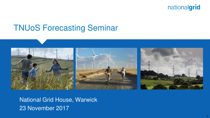 tnuos forecasting seminar