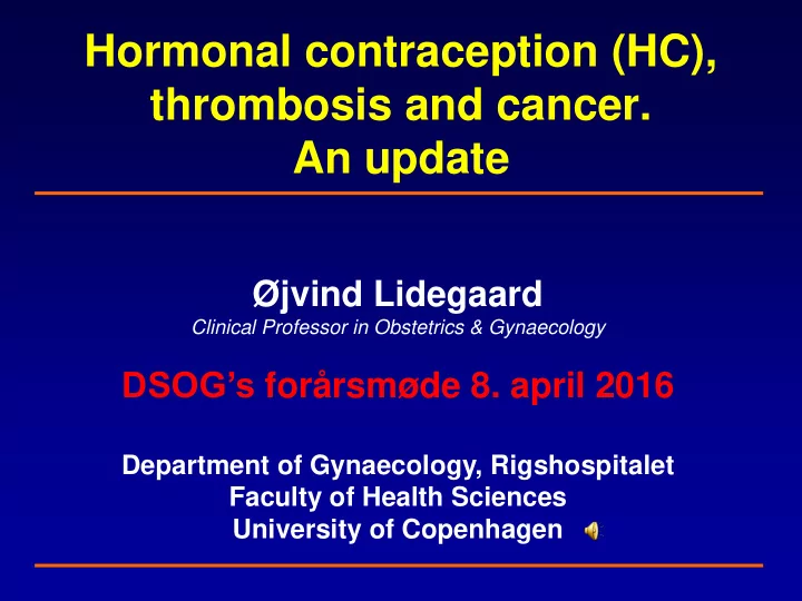 hormonal contraception hc
