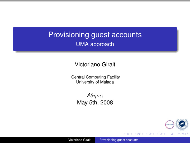 provisioning guest accounts