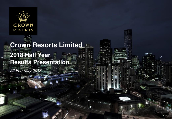 crown resorts limited