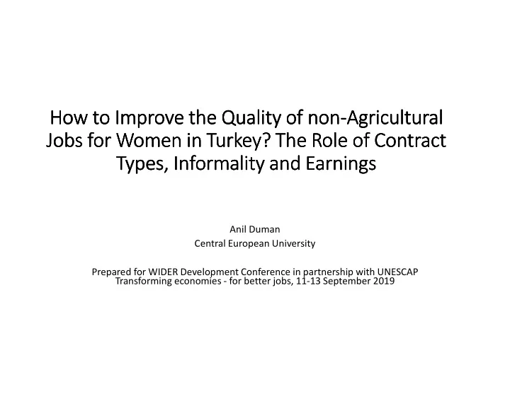 how to improve the quality of non how to improve the