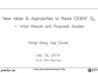 Outline  Introduction  Factor of 2 change in Q 0 from evaluation at VTA to  placement in