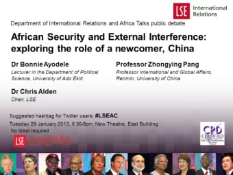 Department of Political Science Ekiti State University, Ado Ekiti, PMB 5363, Ado-Ekiti, Nigeria