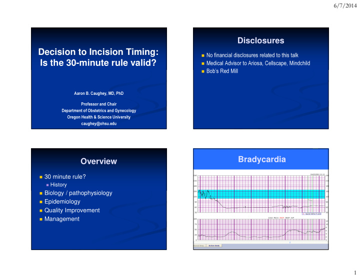 decision to incision timing