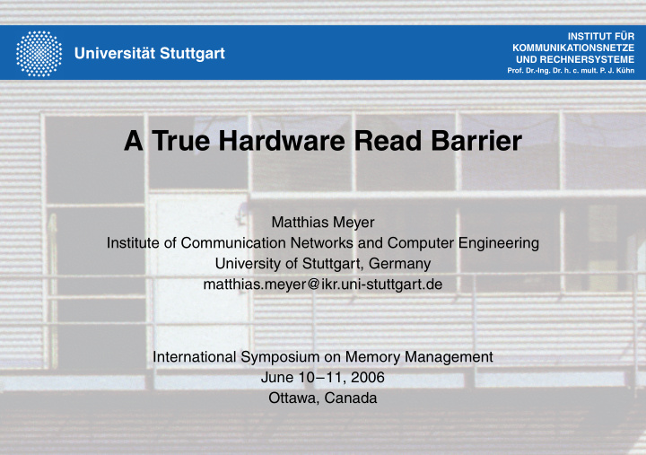 a true hardware read barrier