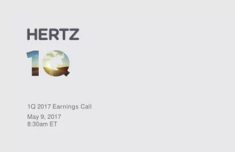 May 9, 2017  8:30am ET  1  1Q  Safe Harbor Statement  Certain statements made within this