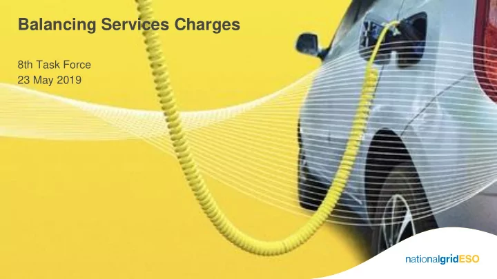balancing services charges