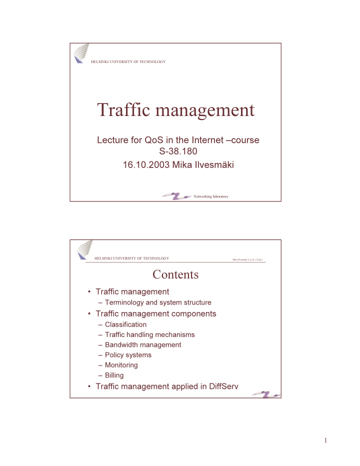 traffic management