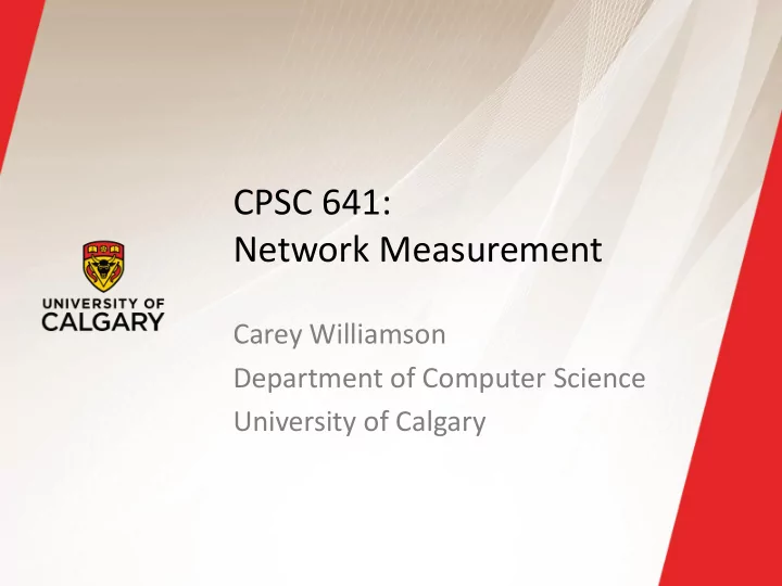 network measurement