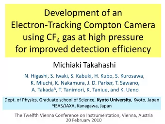 Development of an  Electron-Tracking Compton Camera using CF 4 gas at high pressure  for improved