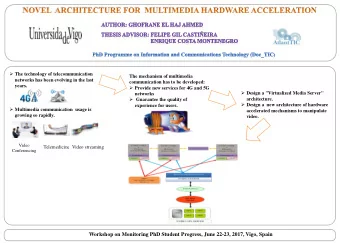 Workshop on Monitoring PhD Student Progress, June 22-23, 2017, Vigo, Spain  Fast visio  vision al