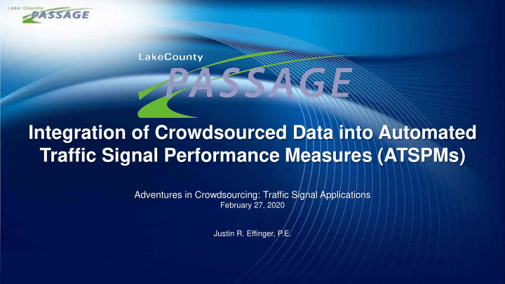 integration of crowdsourced data into automated traffic
