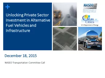 +  Un  Unlocking'  g'Private'Sector'  In  Investment'in'Alternative'  Fu  Fuel'Vehicles'and'  In