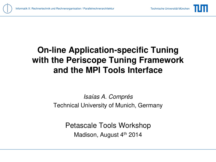 with the periscope tuning framework