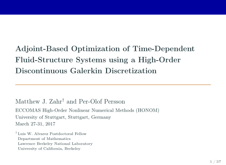 adjoint based optimization of time dependent fluid