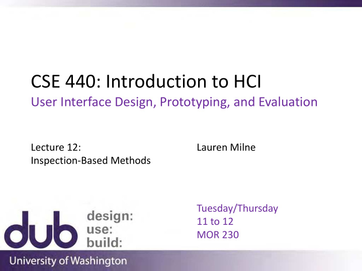 cse 440 introduction to hci