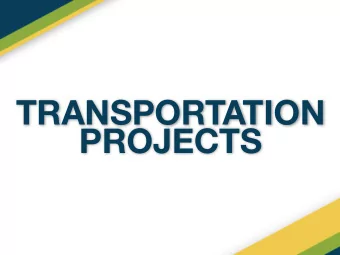 TRANSPORTATION PROJECTS GREATER BLUE RIDGE CORRIDOR ALL PROJECTS TRINITY ROAD AT ALL PROJECTS YOUTH