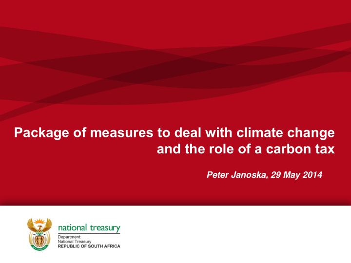 package of measures to deal with climate change and the