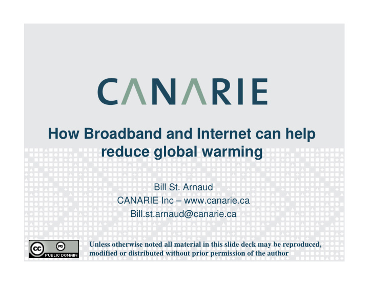 how broadband and internet can help reduce global warming