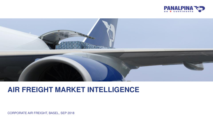air freight market intelligence