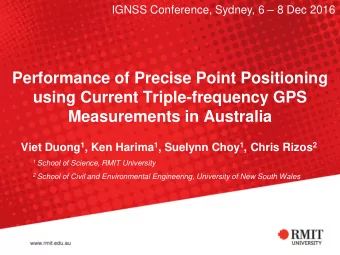 Performance of Precise Point Positioning  using Current Triple-frequency GPS  Measurements in
