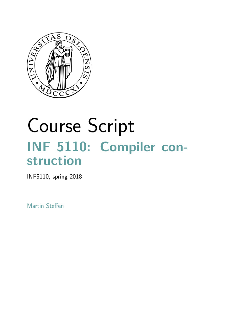 course script