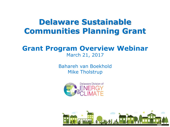 delaware sustainable communities planning grant