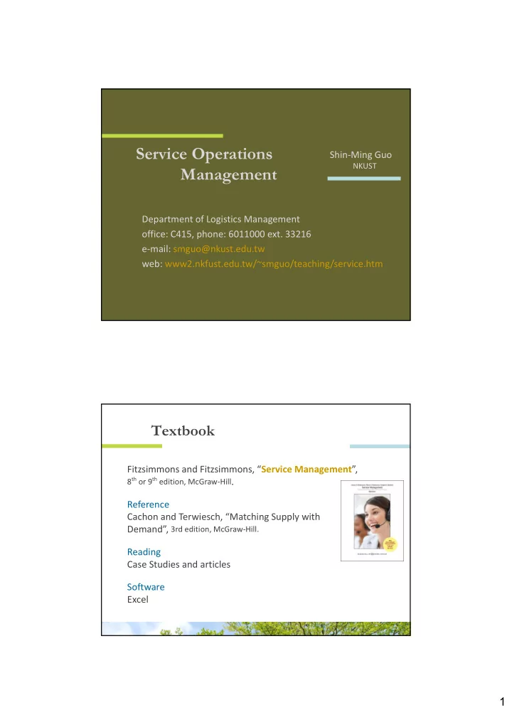 service operations