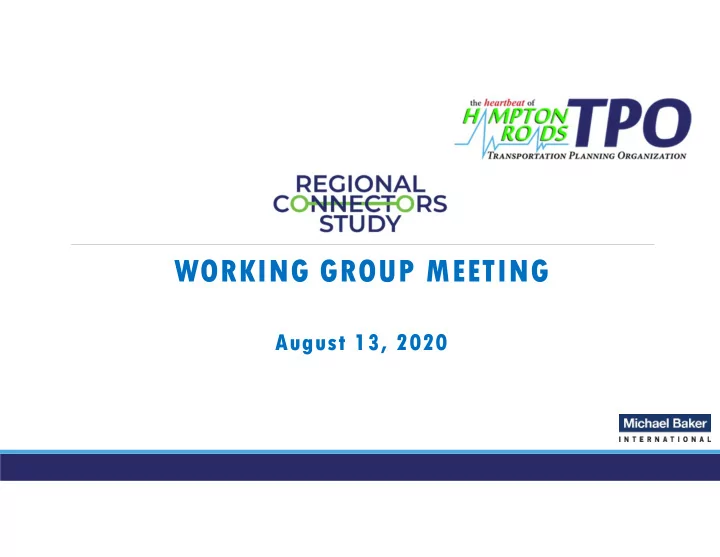 working group meeting