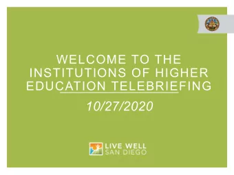 10/27/2020  MEDICAL &amp; DATA  UPDATES  TIER STATUS  RED (SUBSTANTIAL) TIER- EIGHT WEEK