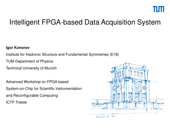 intelligent fpga based data acquisition system