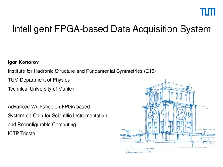intelligent fpga based data acquisition system
