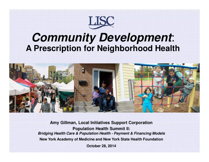 community development