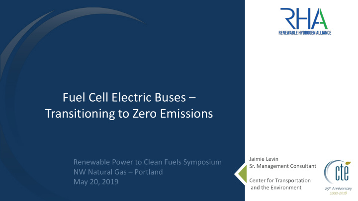 fuel cell electric buses transitioning to zero emissions