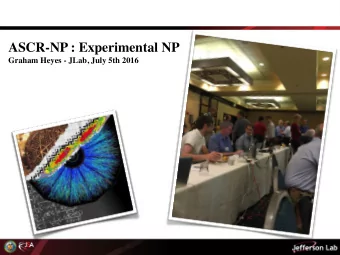 ASCR-NP : Experimental NP  Graham Heyes - JLab, July 5th 2016  Introduction   DAQ.