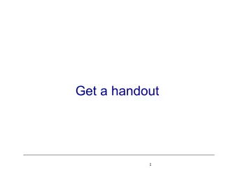 Get a handout  1  Welcome to  DS504/CS586: Big Data Analytics  --Review  Prof. Yanhua Li  Time: