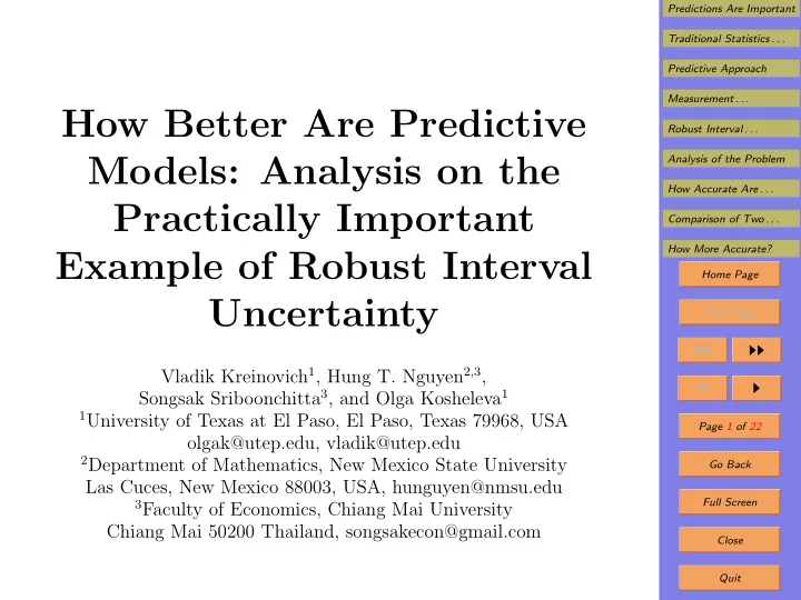 how better are predictive