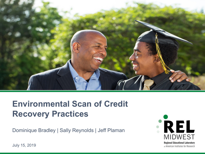 environmental scan of credit recovery practices