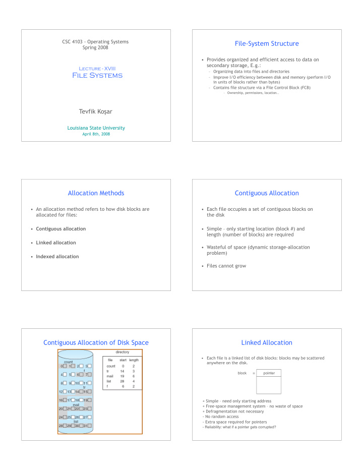 file systems