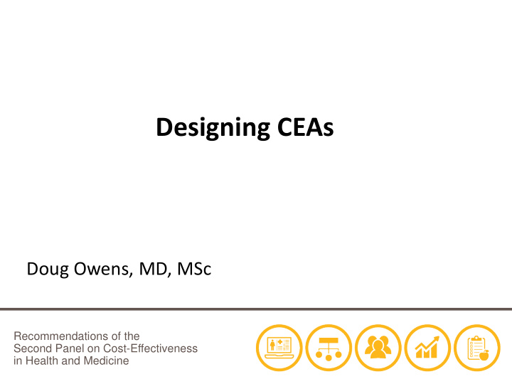 designing a cost effectiveness analysis