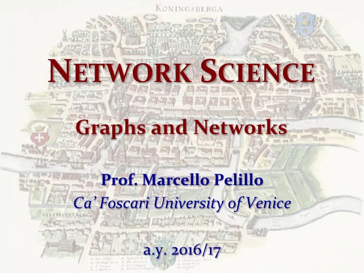 n etwork s cience