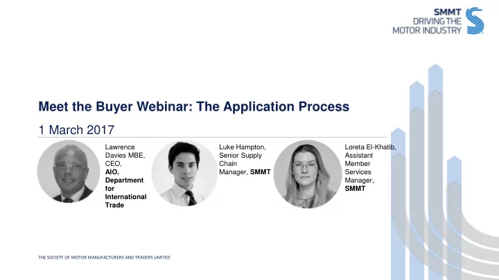 meet the buyer webinar the application process