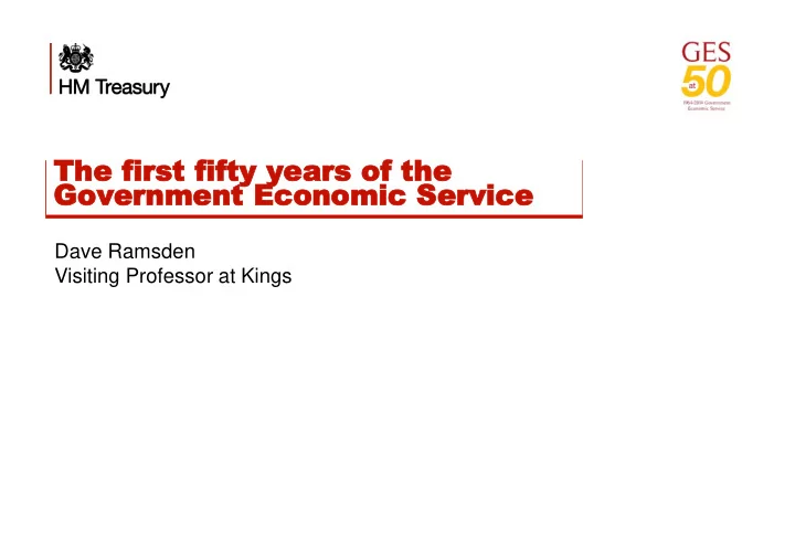 the the fi first rst fi fifty years fty years of of the