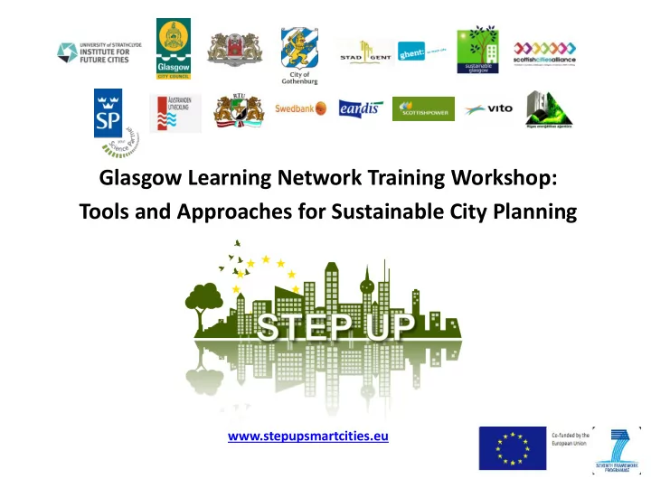 tools and approaches for sustainable city planning