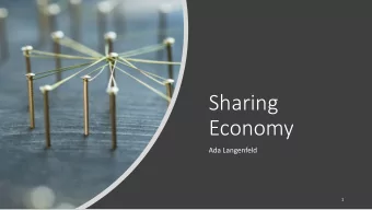 Economy  Ada Langenfeld  1  Various Definitions  A system of direct exchange of goods and