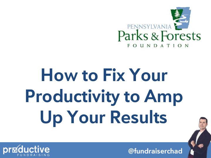 productivity to amp