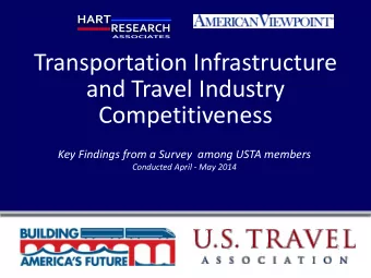 Transportation Infrastructure  Transportation Infrastructure  and Travel Industry  and Travel
