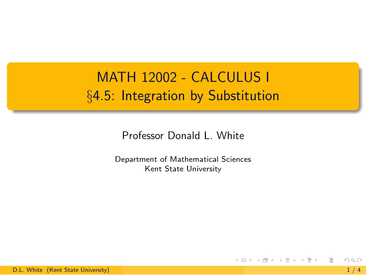 math 12002 calculus i 4 5 integration by substitution