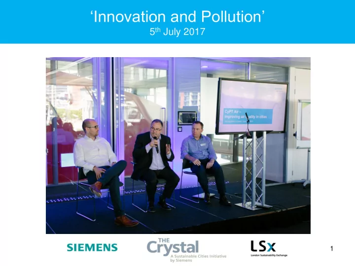 innovation and pollution